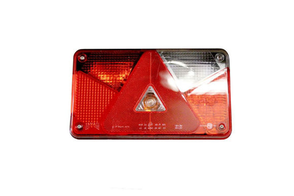 Bild von ASPÖCK Multipoint V Rückleuchte LED rechts, mit Blink-, Brems-, Schluss-, Kennzeichen-, Nebelschluss