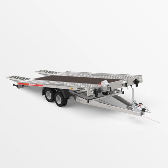 Bild von TEMARED
CARKEEPER 4021/2 S 3T STANDSCHIENEN MIT SIEBDRUCK
Tandem Fahrzeugtransporter Hochlader kip