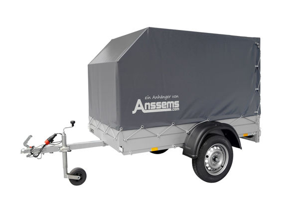 Bild von 1- achs Tieflader Typ GT750.201X101 mit Aktionsplane
zul.GG. 750kg ungebremst
Nutzlast	ca. 630 kg
