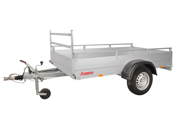 Bild von 1- achs Tieflader Typ GTB750.211×126 R
zul.GG. 750kg mit Auflaufbremse
Nutzlast	ca. 578 kg
Innenm