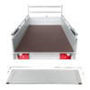 Bild von 1- achs Tieflader Typ GTB750.211×126 R
zul.GG. 750kg mit Auflaufbremse
Nutzlast	ca. 578 kg
Innenm