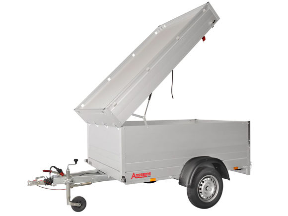 Bild von 1- achs Tieflader Typ GTB750.211×126 VT1
zul.GG. 750kg mit Auflaufbremse
Nutzlast	ca. 510 kg
Inne