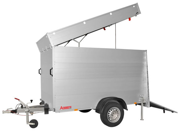 Bild von 1- achs Tieflader Typ GTB1200.251×126 VT3
zul.GG. 1.200kg 
Nutzlast	ca. 859 kg
Innenmaße ca. 2.51