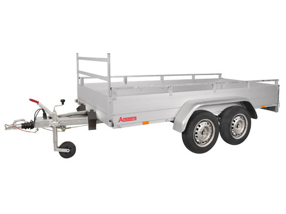Bild von Tandem Tieflader Typ GTT1500.301×126 R
zul.GG. 1.500kg 
Nutzlast	ca. 1.231 kg
Innenmaße ca.  3.01