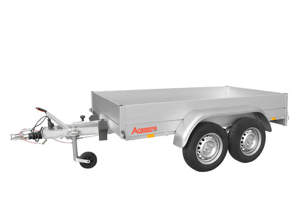 Bild von Tandem Tieflader Typ GTT2000.251×126
zul.GG. 2.000kg 
Nutzlast	ca. 1.738 kg
Innenmaße ca. 2.510 x