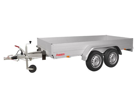 Bild von Tandem Tieflader Typ GTT2000.301×151
zul.GG. 2.000kg 
Nutzlast	ca. 1.660 kg
Innenmaße ca. 3.010 x