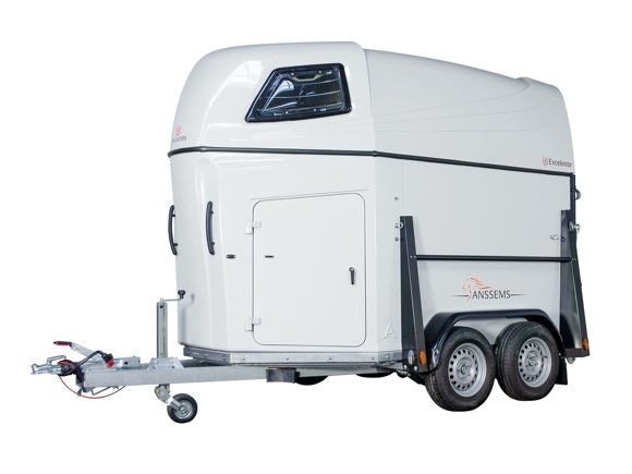 Bild von Pferdeanhänger PTH 2000 Excelente – weiß
zul.GG. 2.000kg
Nutzlast ca. 1.225kg
Innenmaße ca. 3.310