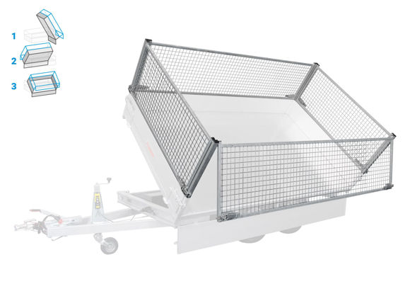 Bild von Gitteraufsätze KSX mit Kippfunktion 305x178x70